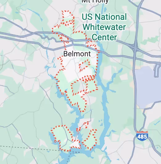 Belmont, NC map