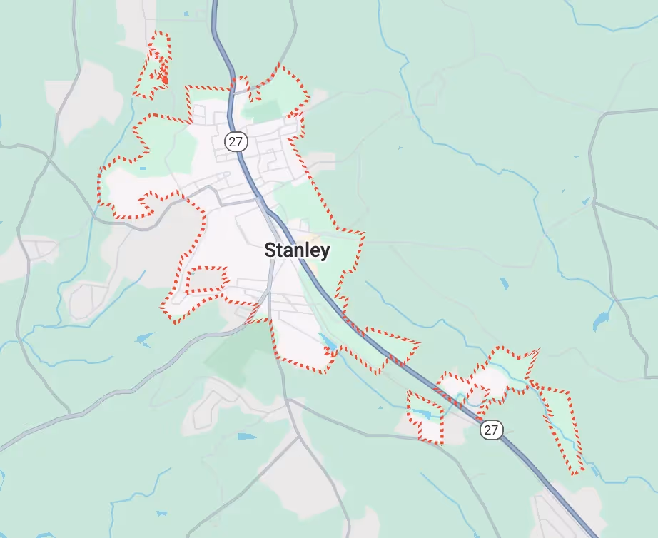 Stanley, NC map