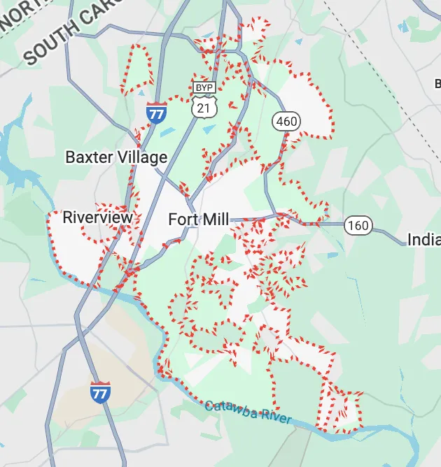 Fort Mill, SC map