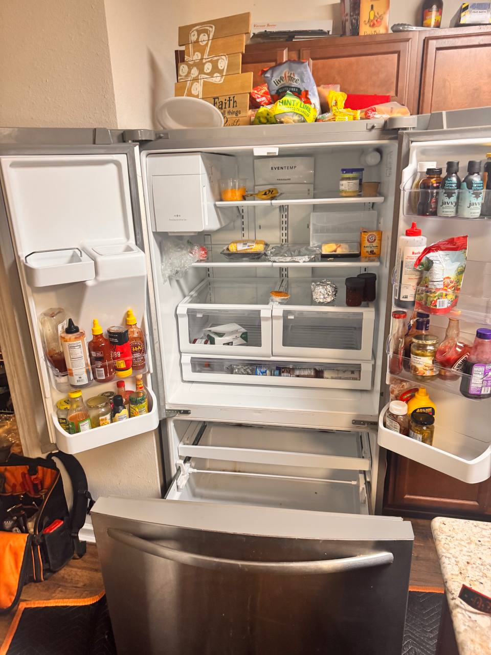 Refrigerator Freezing Food