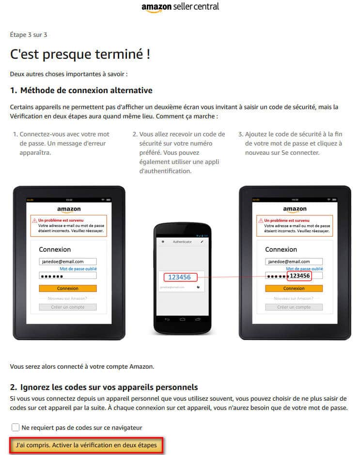 Ouvrir un compte vendeur sur amazon en 2020 etape 10