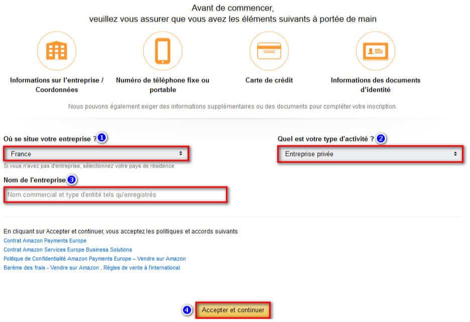 Ouvrir un compte vendeur sur amazon en 2020 etape 1.1