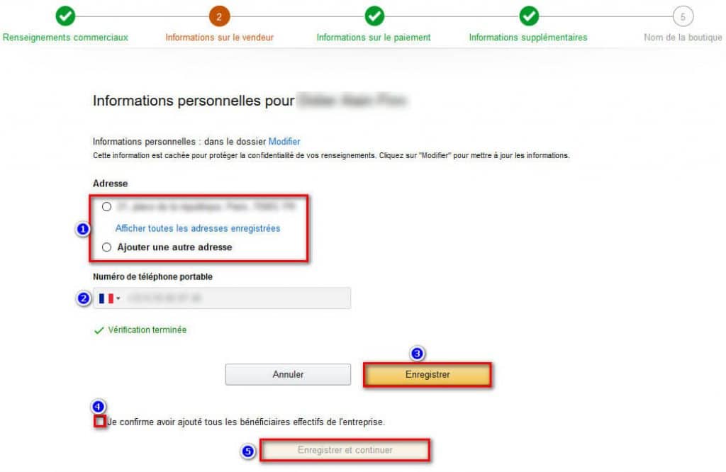 Ouvrir un compte vendeur sur amazon en 2020 etape 5