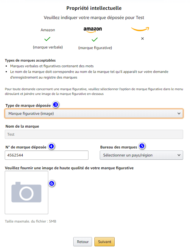 Enregistrer sa marque Amazon Brand Registry Marque Figurative