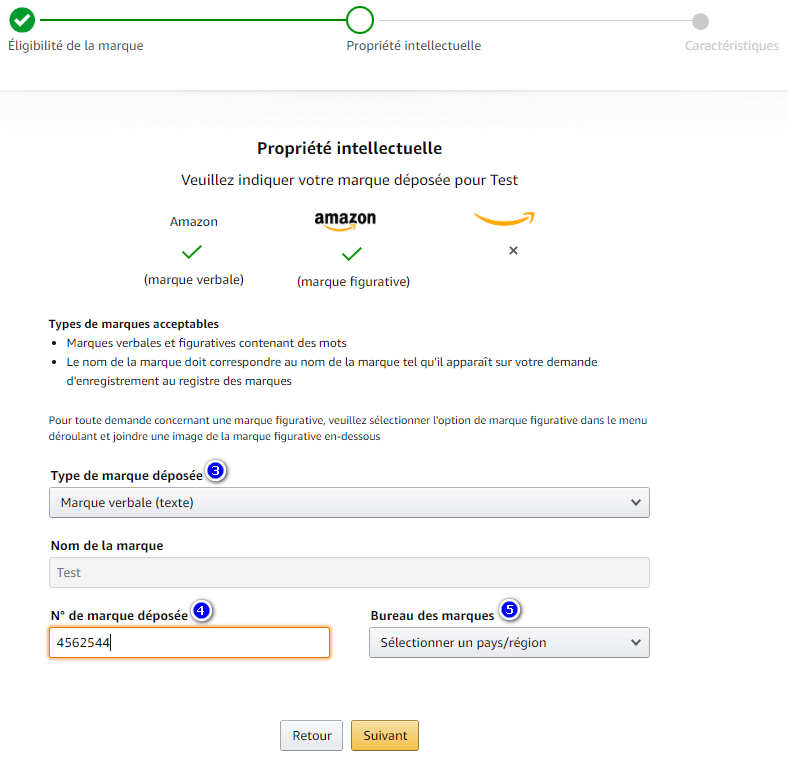 Enregistrer sa marque Amazon Brand Registry Marque Verbale
