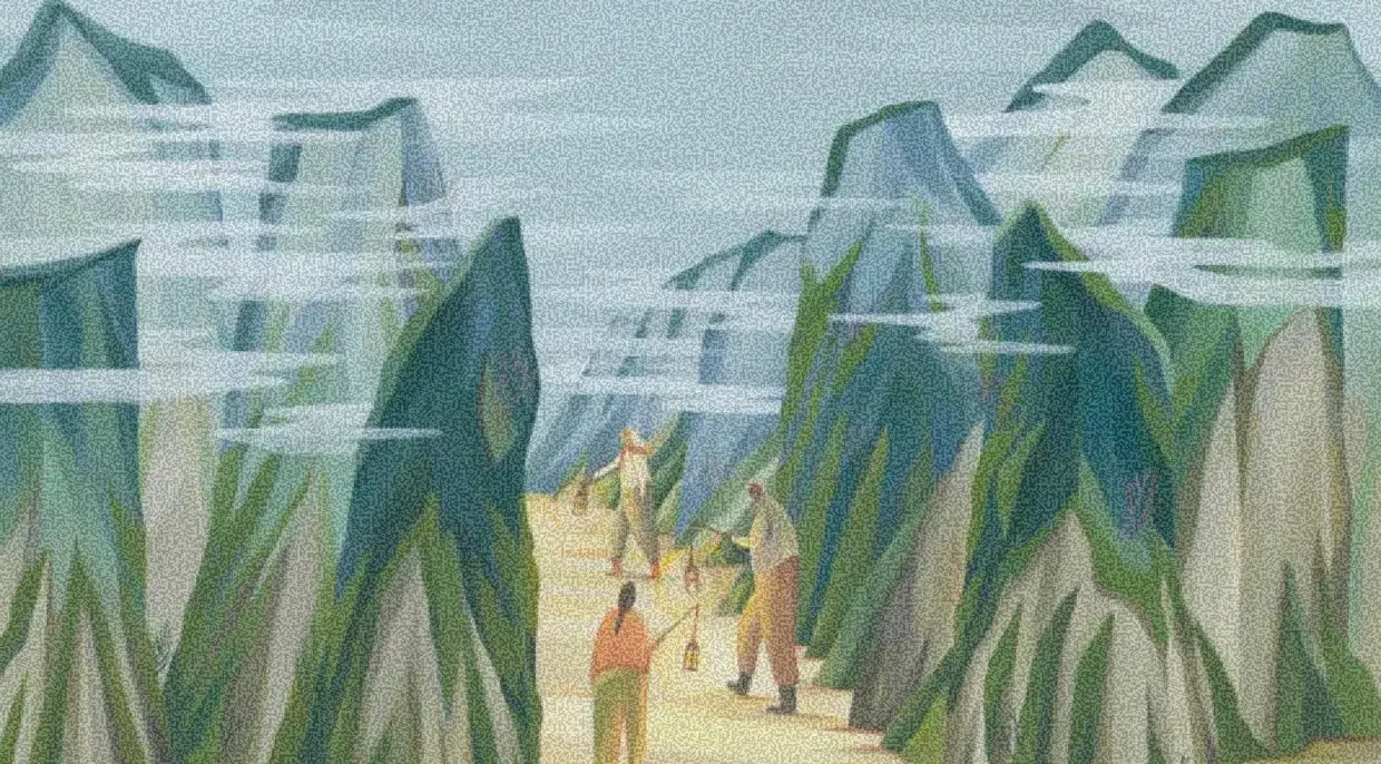 Illustration accompanying On Being podcast ‘Darnell Moore and dream hampton: The Future of  Hope 2.’