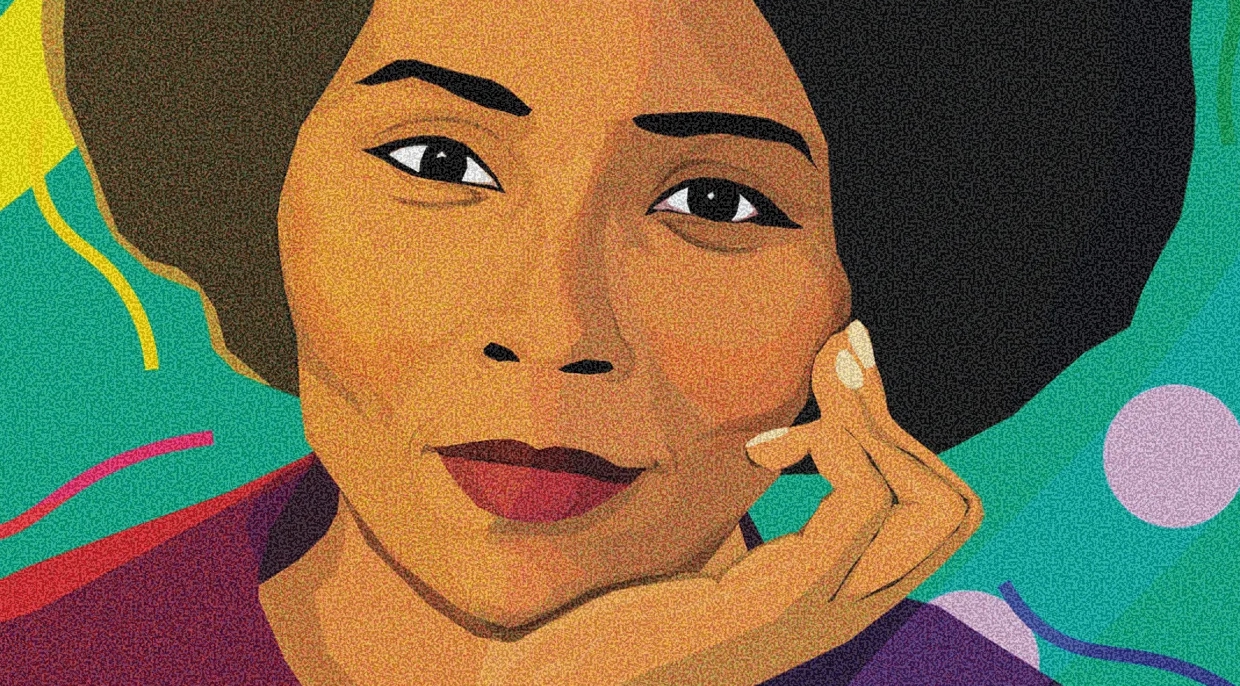 Illustration of bell hooks