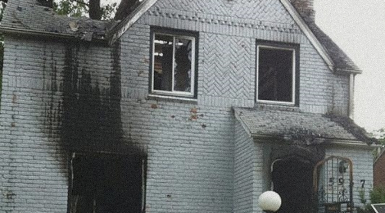 House that is burnt down