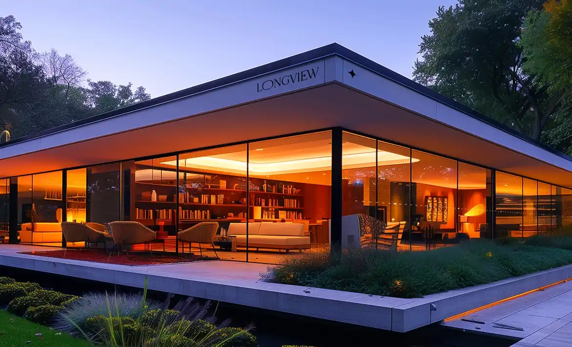 Flat lay of branded stationery and print materials on white background.