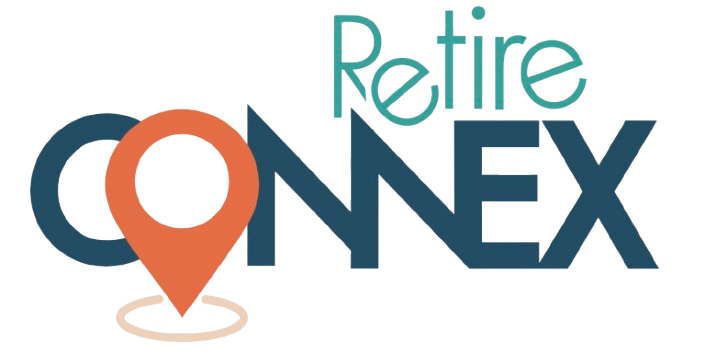 The logo for a company that sells real connection for retirees.