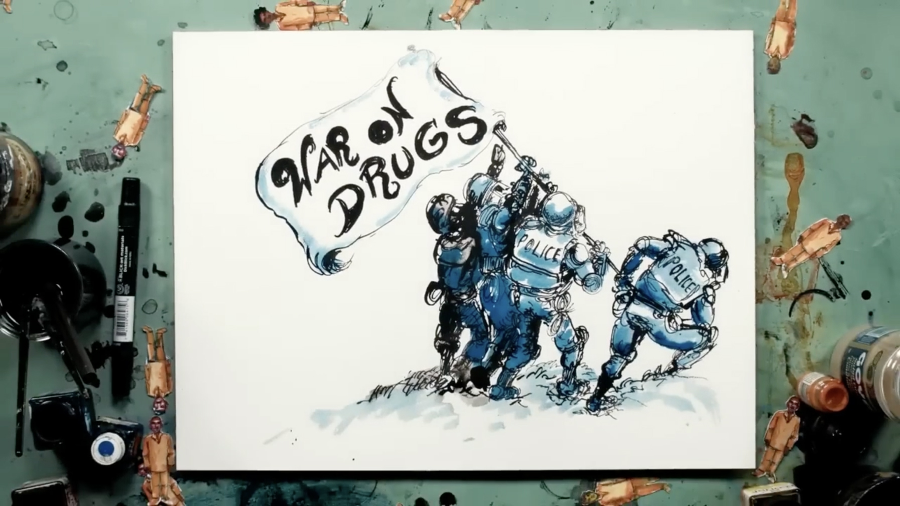 Screenshot from the documentary “Black august.”