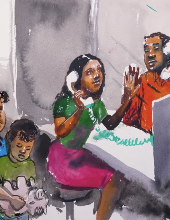 Screenshot from the documentary "Black August."