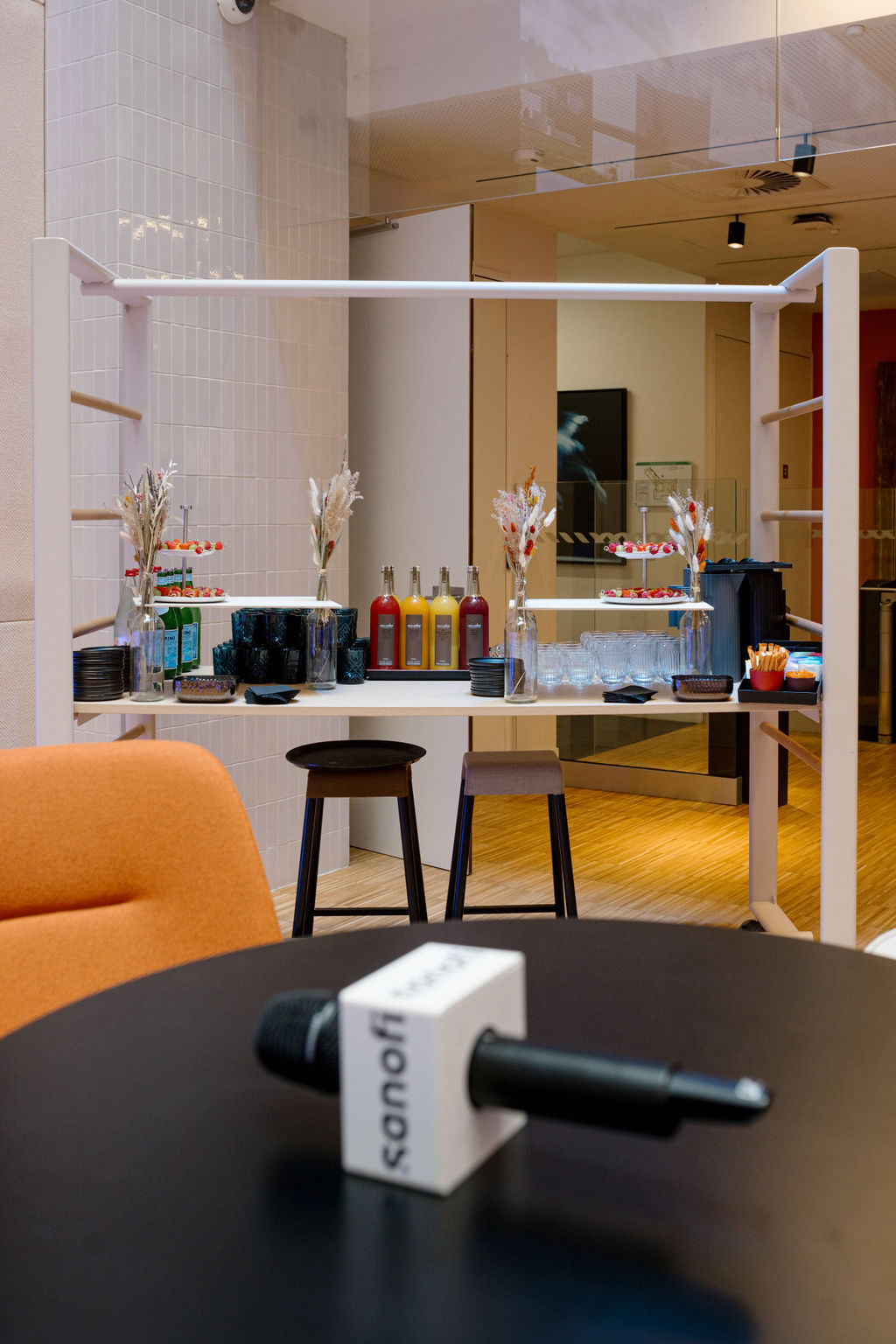 Photo d'ambiance pour un évènement pré Jeux olympiques à Paris chez Sanofi