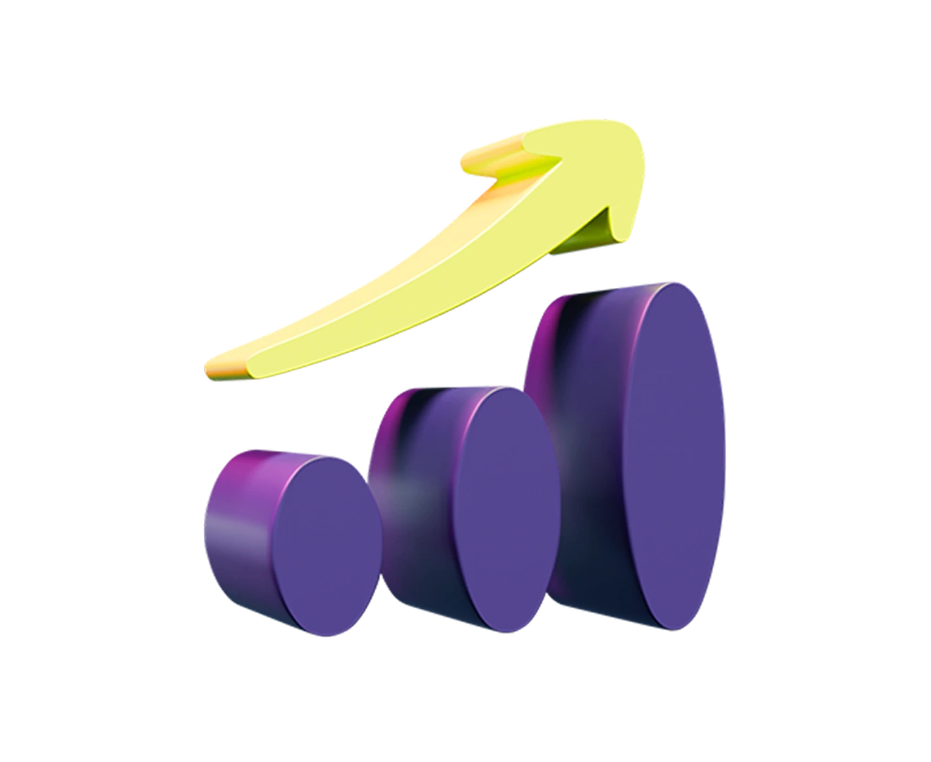 Illustration 3D d'une épargne qui progresse