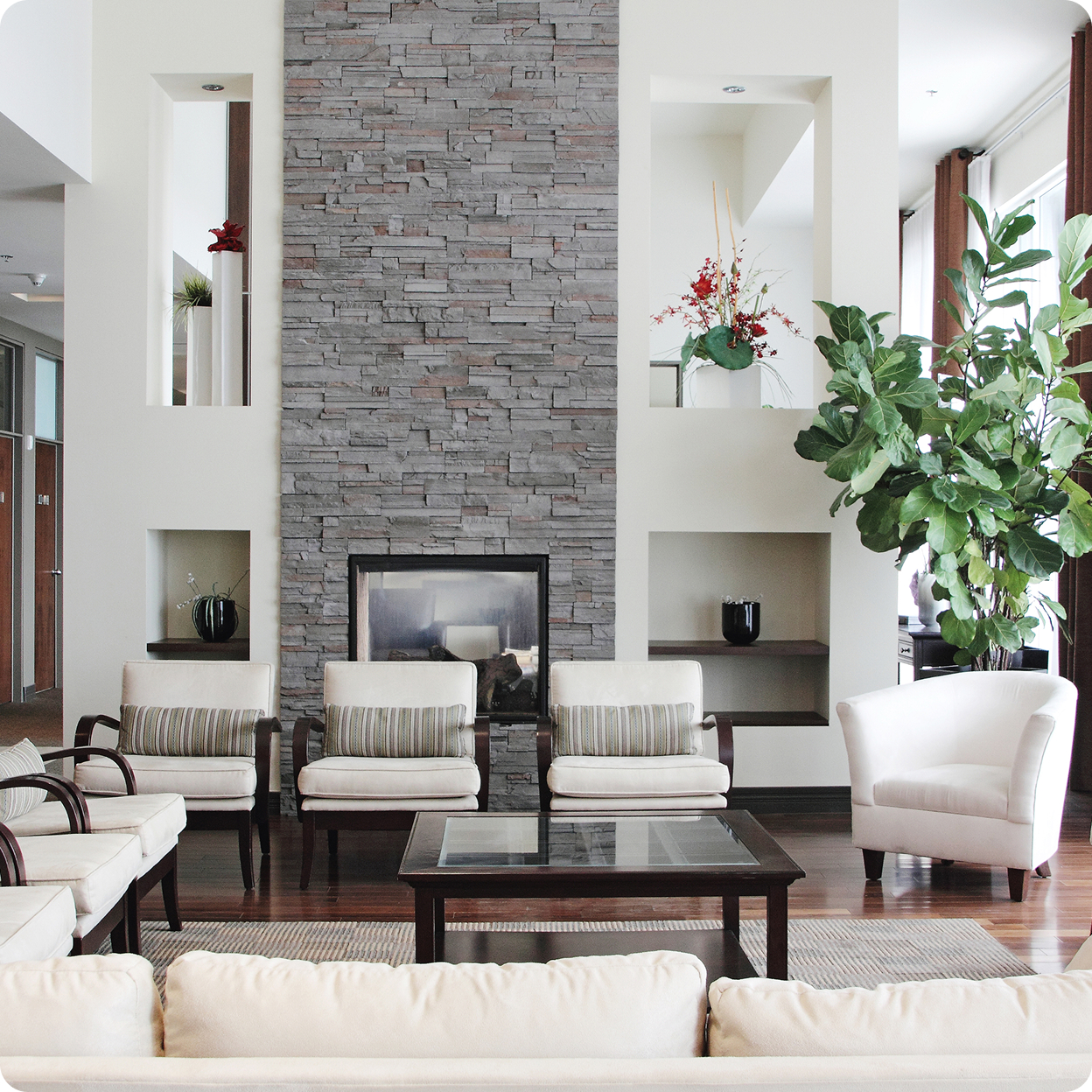 Modern residence lobby