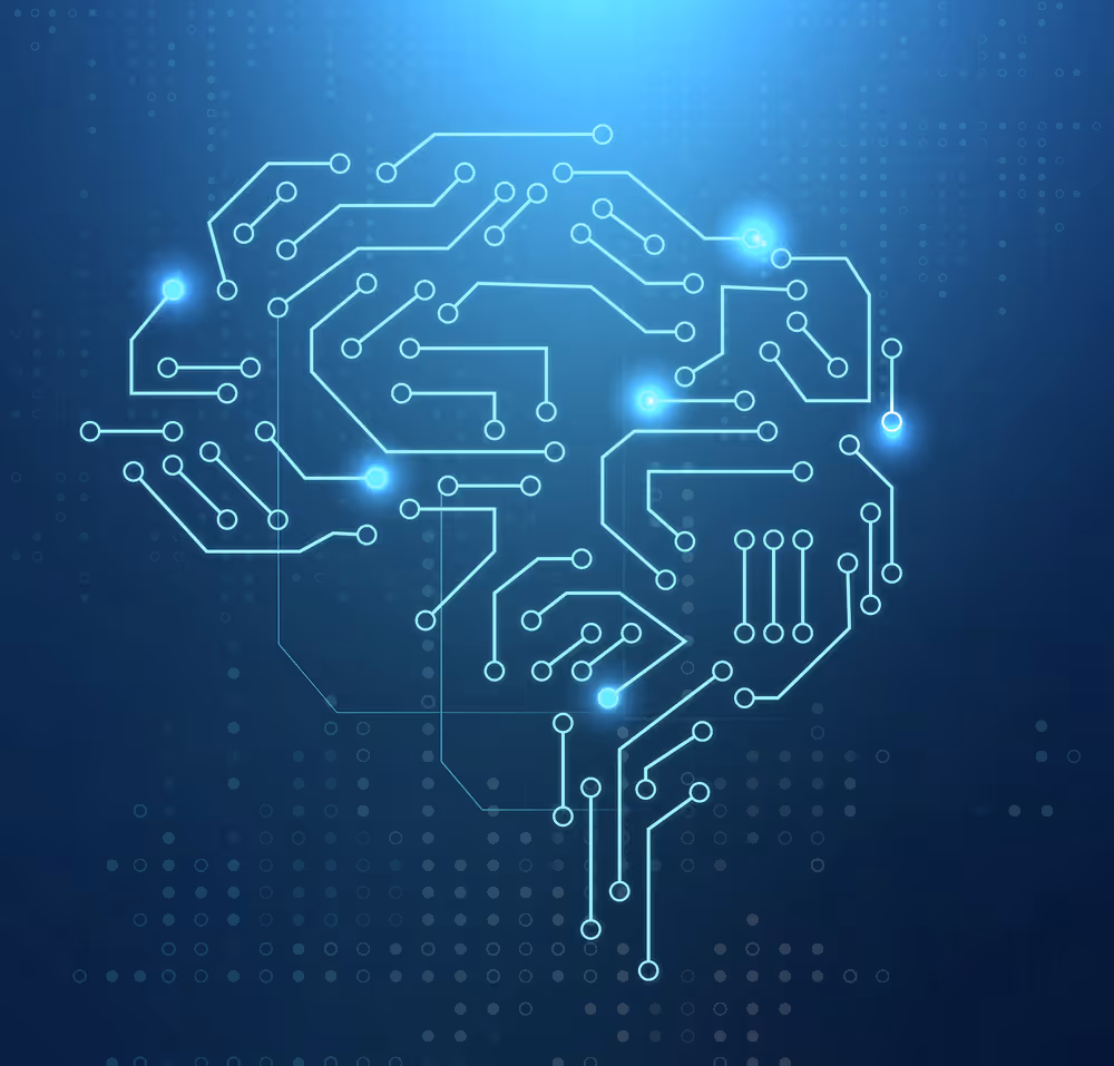 Illustration of AI-generated search results and business recommendations