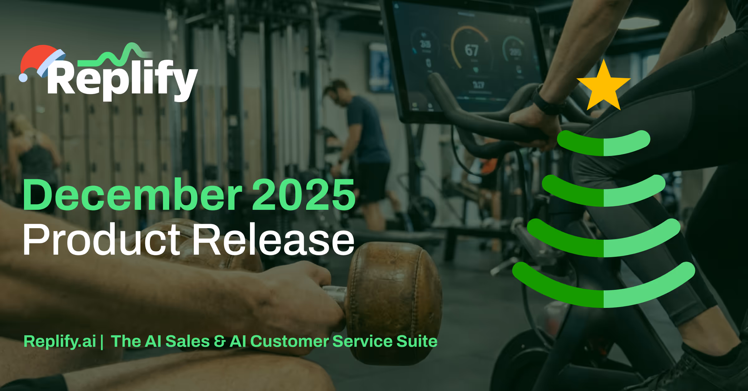 Replify's December 2025 AI Product updates, AI sales, AI Chat, and AI customer service for health clubs and fitness studios. 