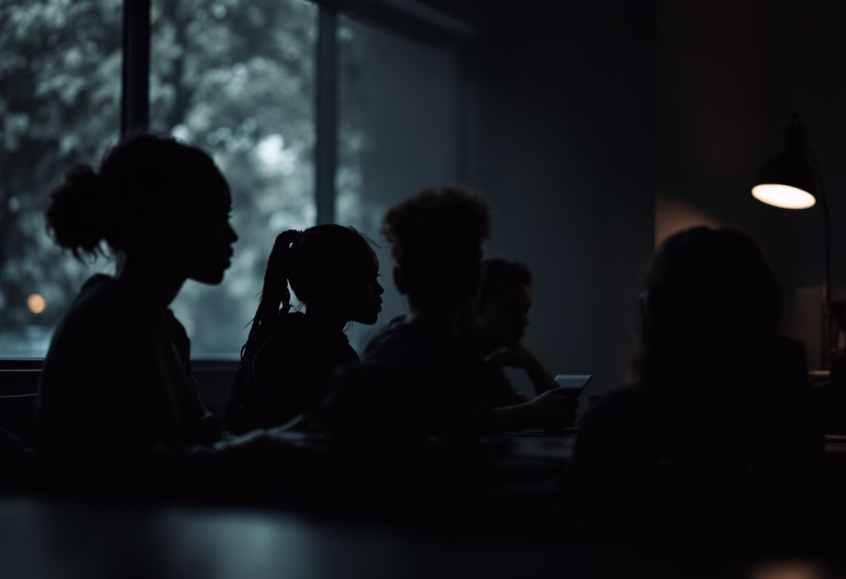 image of students collaborating on a project (for a edtech)