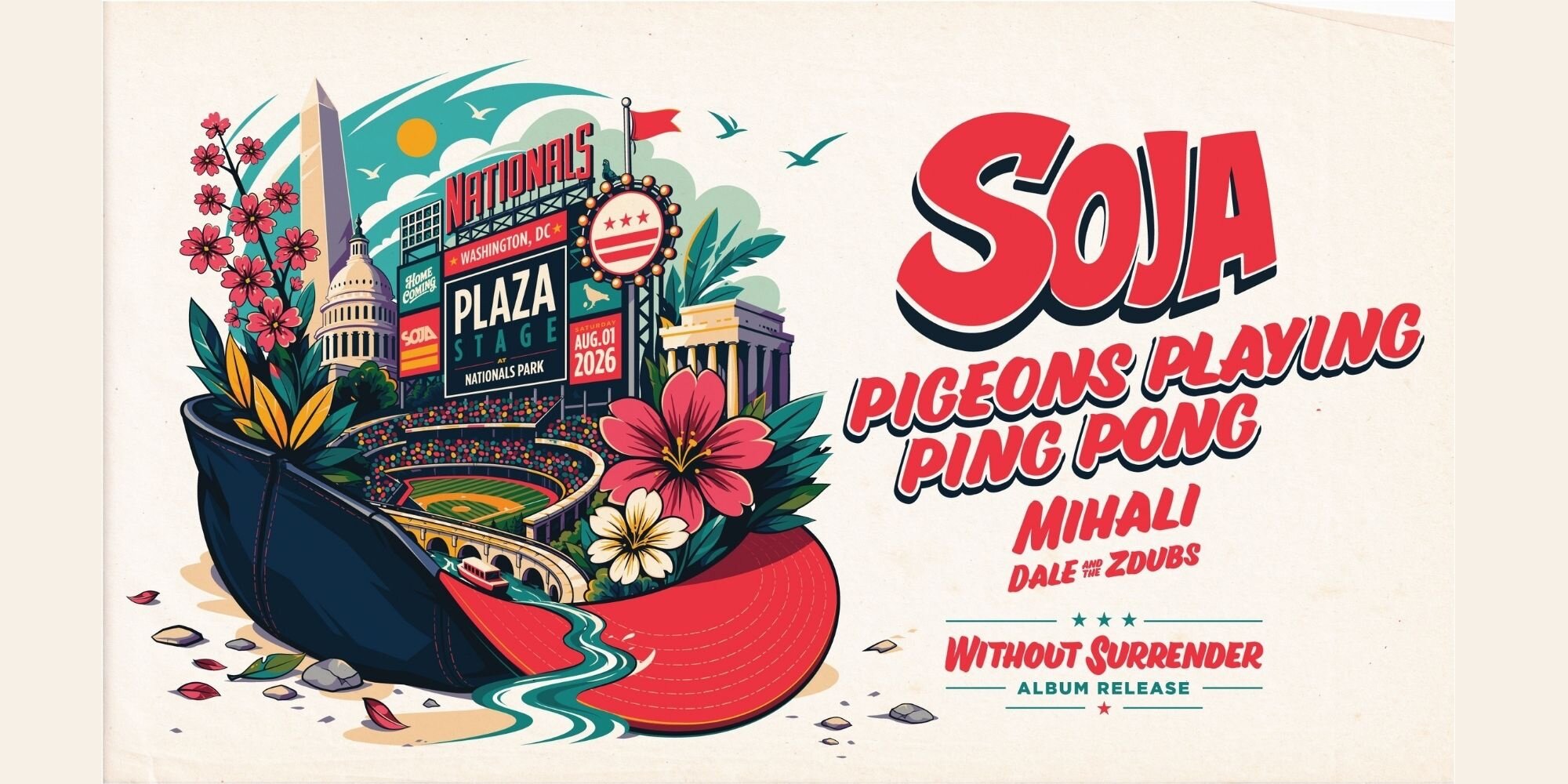 SOJA “Without Surrender” Album Release show with very special guests Pigeons Playing Ping Pong