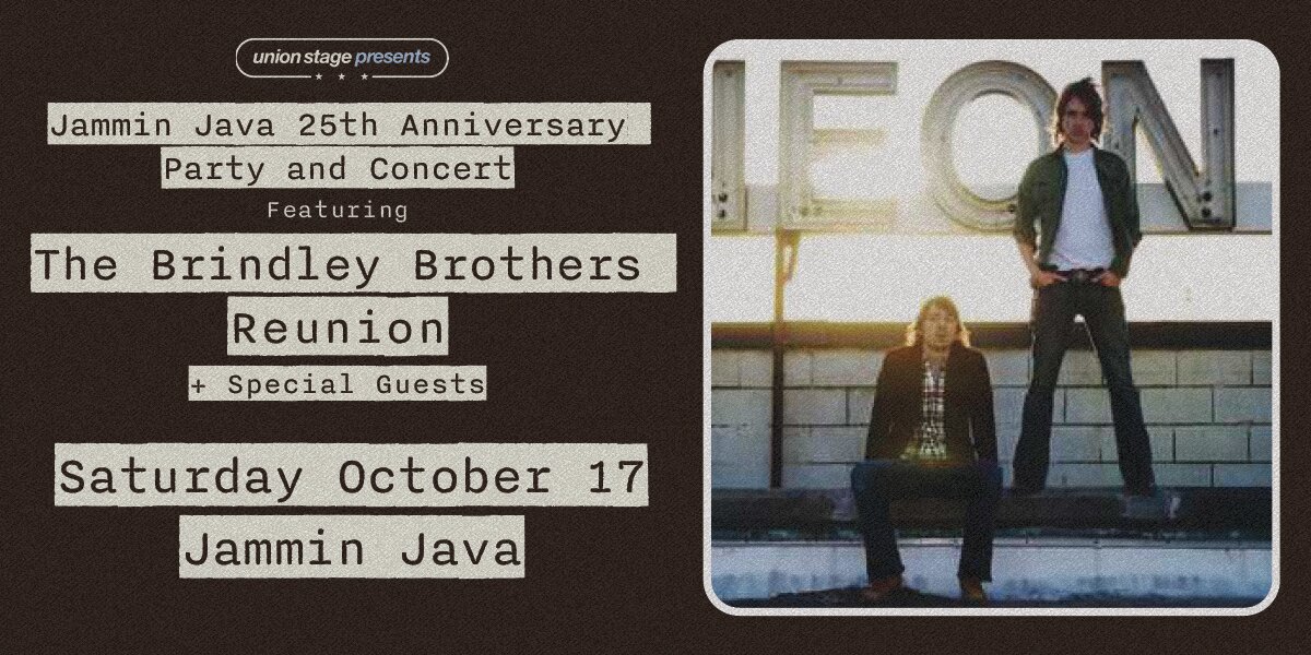 Jammin Java 25th Anniversary Party and Concert Featuring The Brindley Brothers Reunion + Special Guests