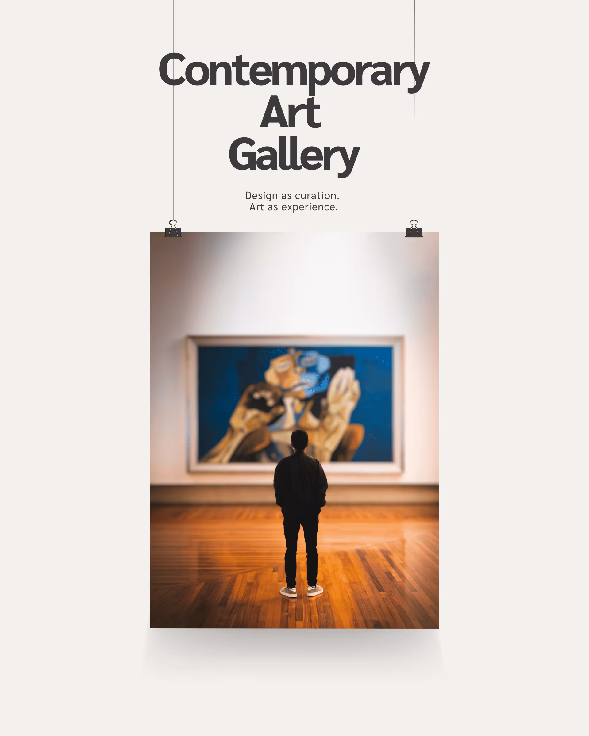 Interior gallery space.