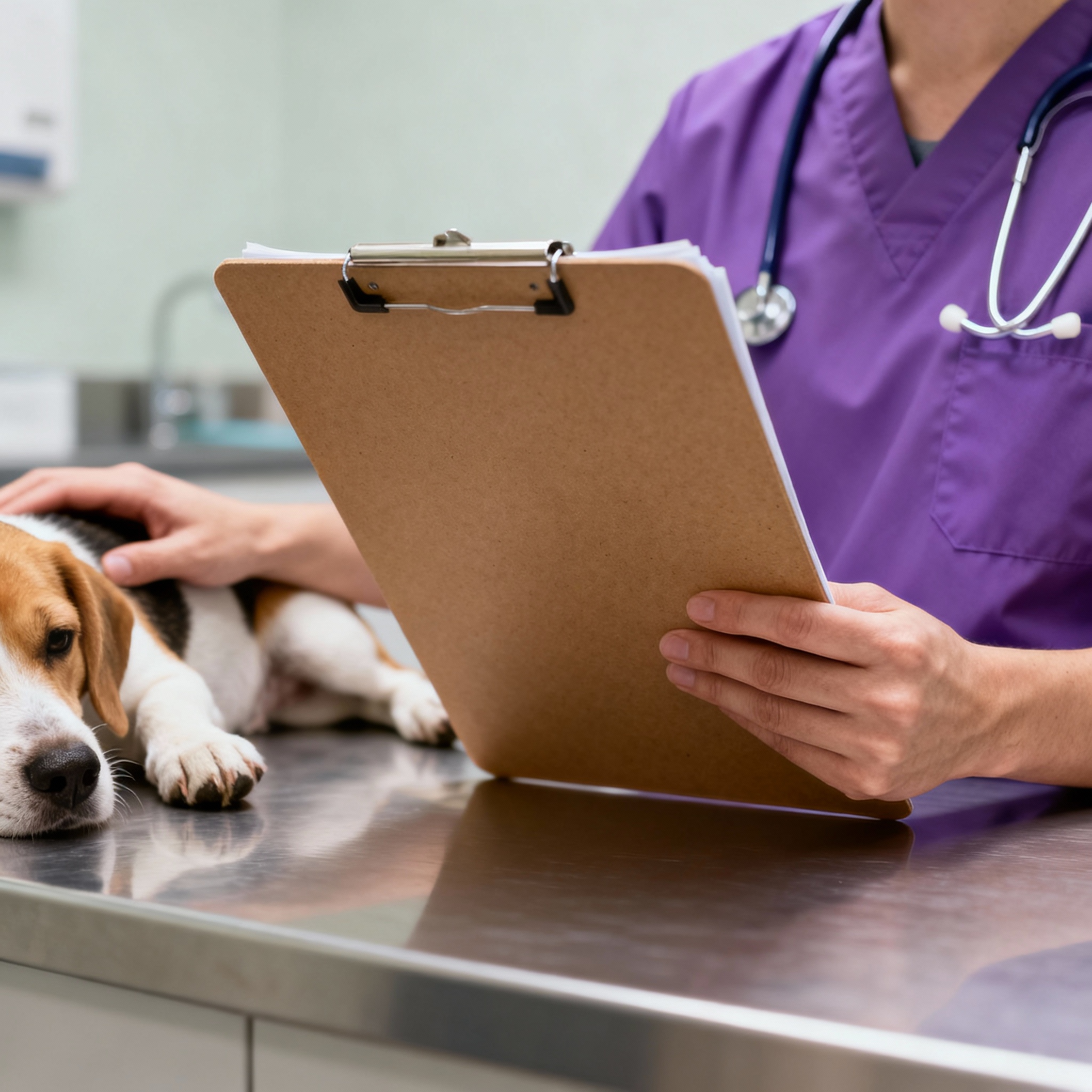 A visiting specialist understanding a pet's requirements at Ramsgate NSW