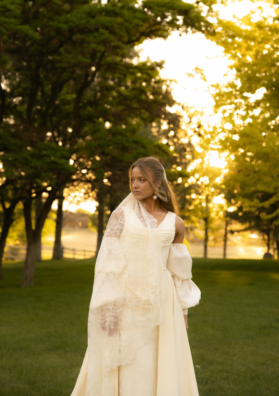 White wedding dress hanging | Wood Films Utah Photography & Videography