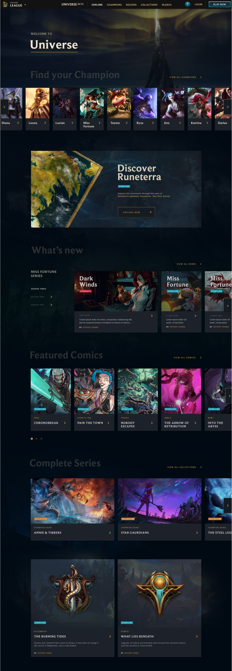League of Legends Universe Site