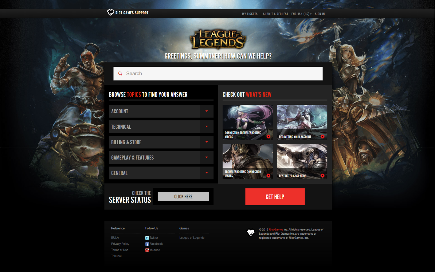 Old Riot Support Site