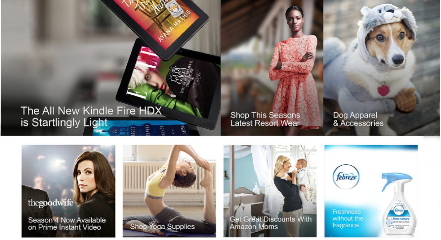 Amazon's homepage prior to 2013