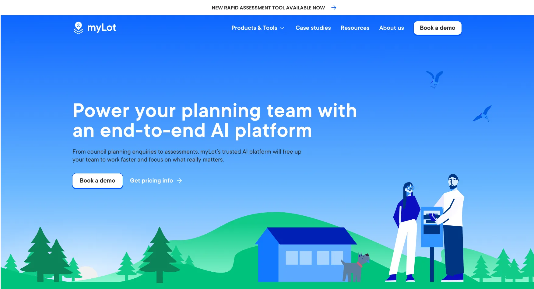 myLot, an AI saas Webflow project by Pancake