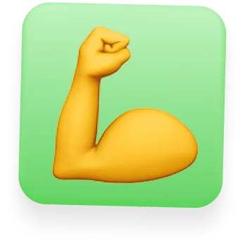 Strong arm emoji