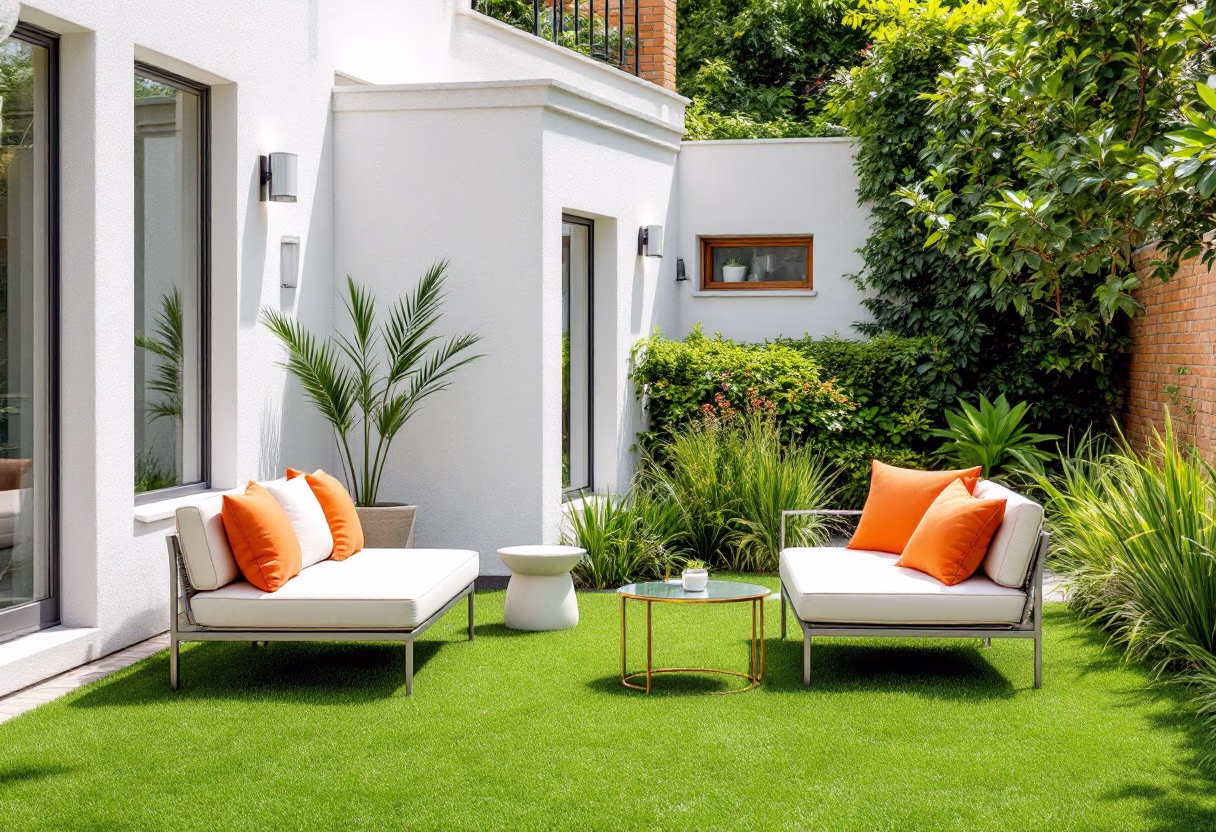 elegant outdoor seating area