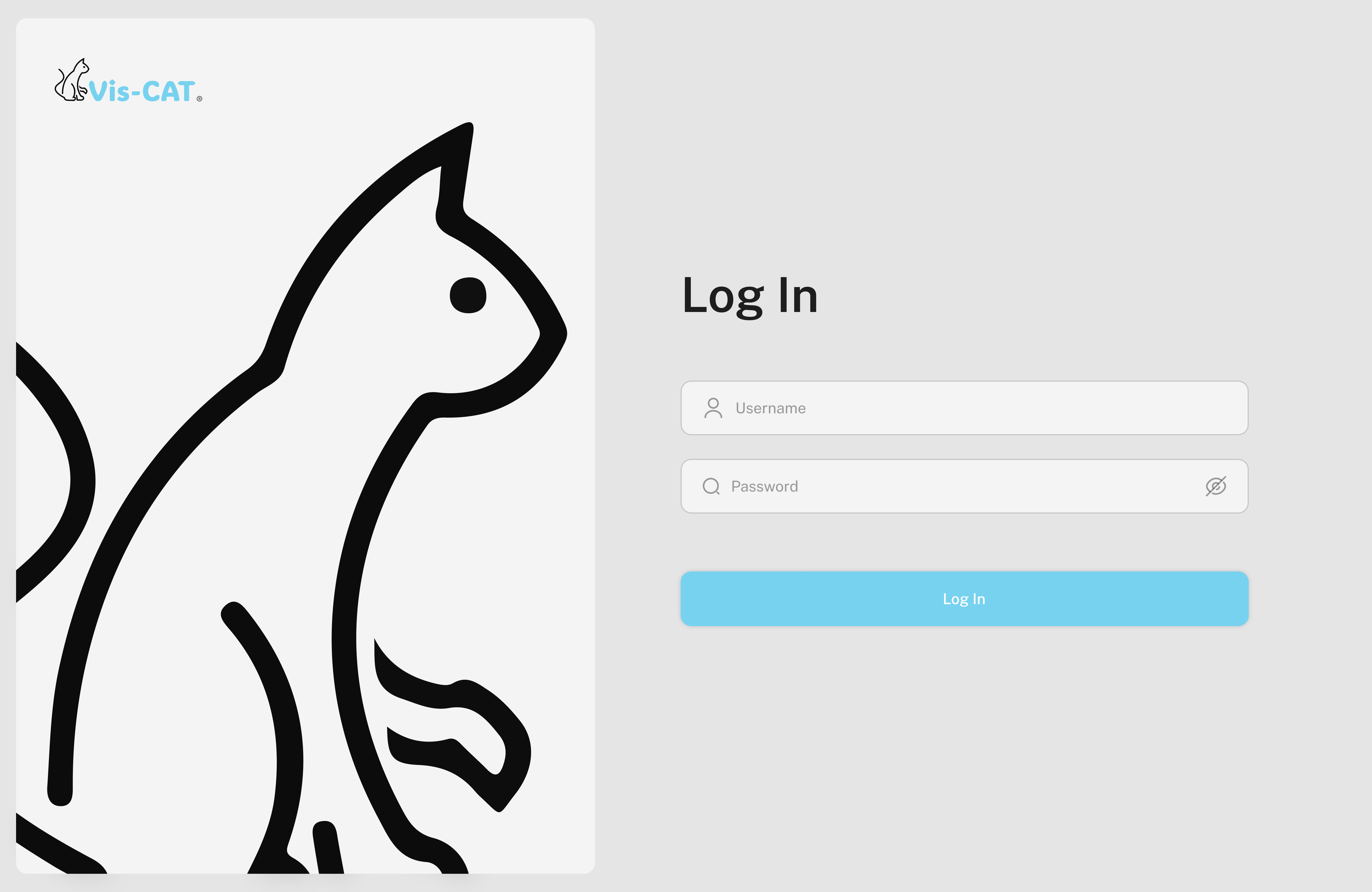 Login page design of the admin app
