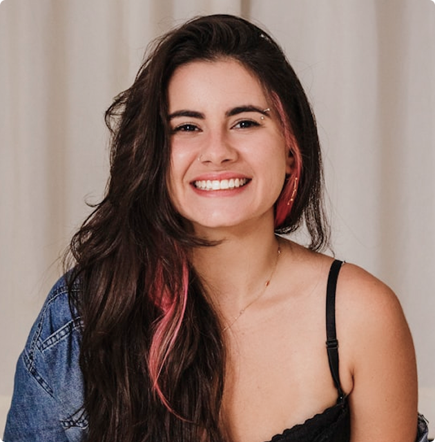 Person receiving cosmetic injection treatment