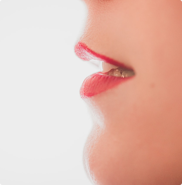 Person receiving cosmetic injection treatment