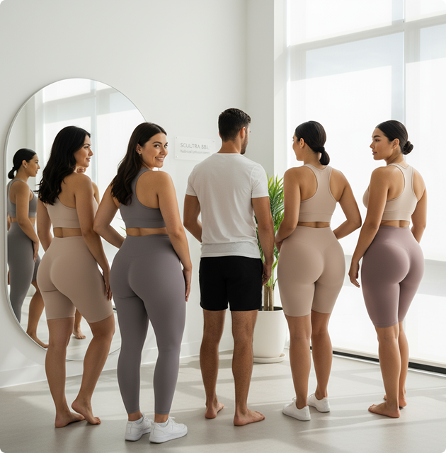 Person receiving cosmetic injection treatment