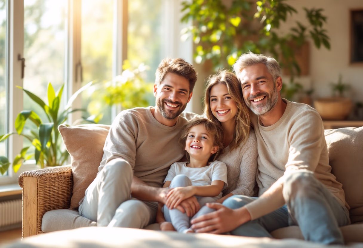 image of a family enjoying power from solar energy