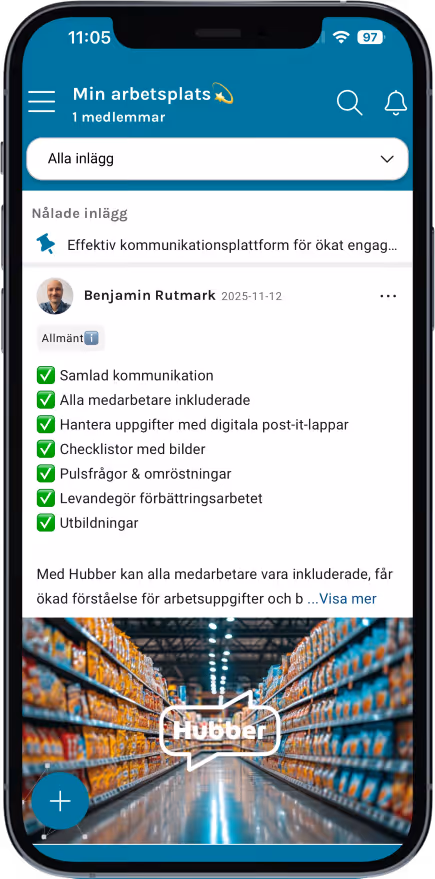 mobil som demonstrerar appens funktioner