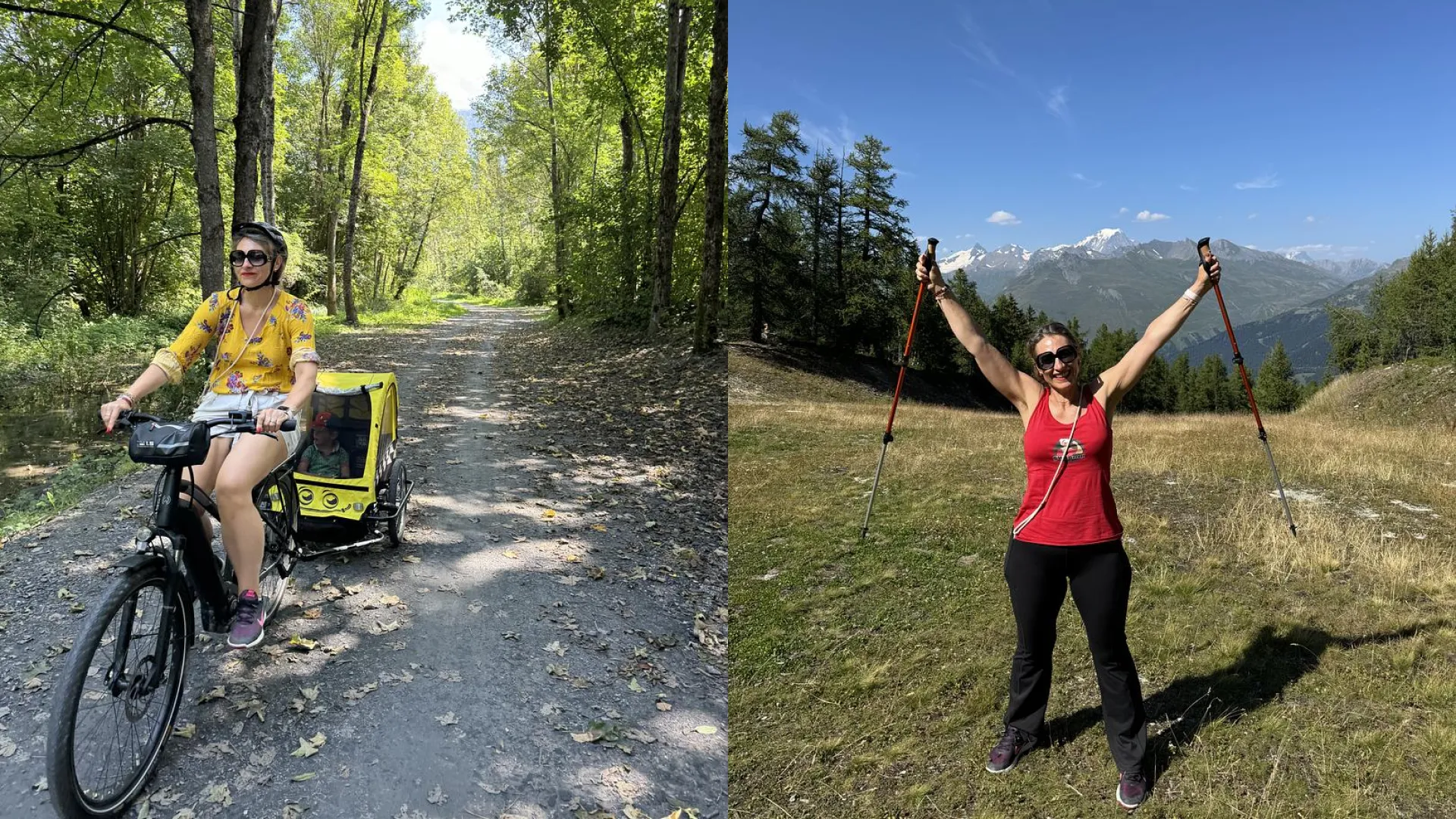A woman approaching her forties enjoying life after losing more than 50 kg.