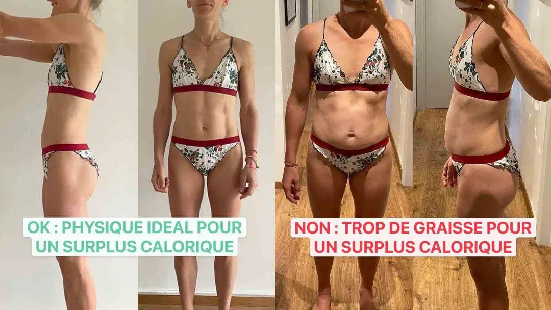 Photos avant après d'Elene qui a pu perdre du gras tout en se musclant