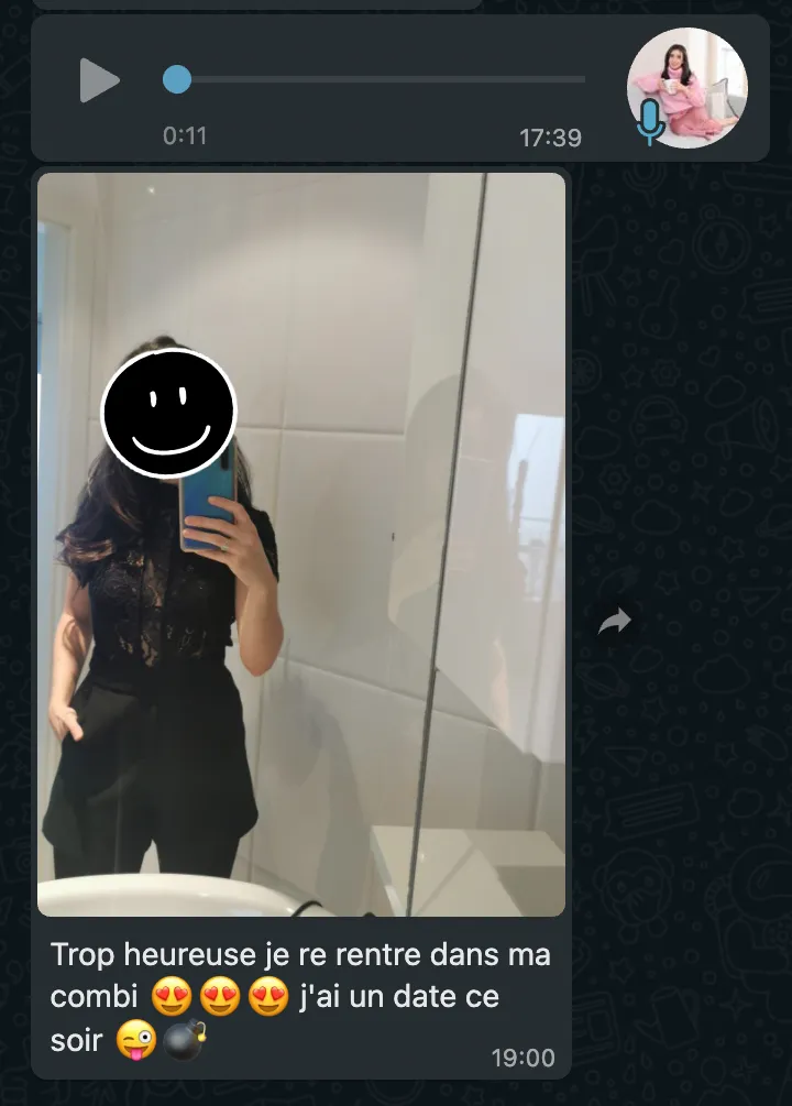 Woman feeling good in her own skin
