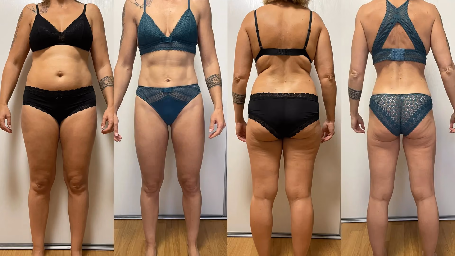 Photo avant après de Stéphanie qui a perdu plus de 10 kilos après 40 ans