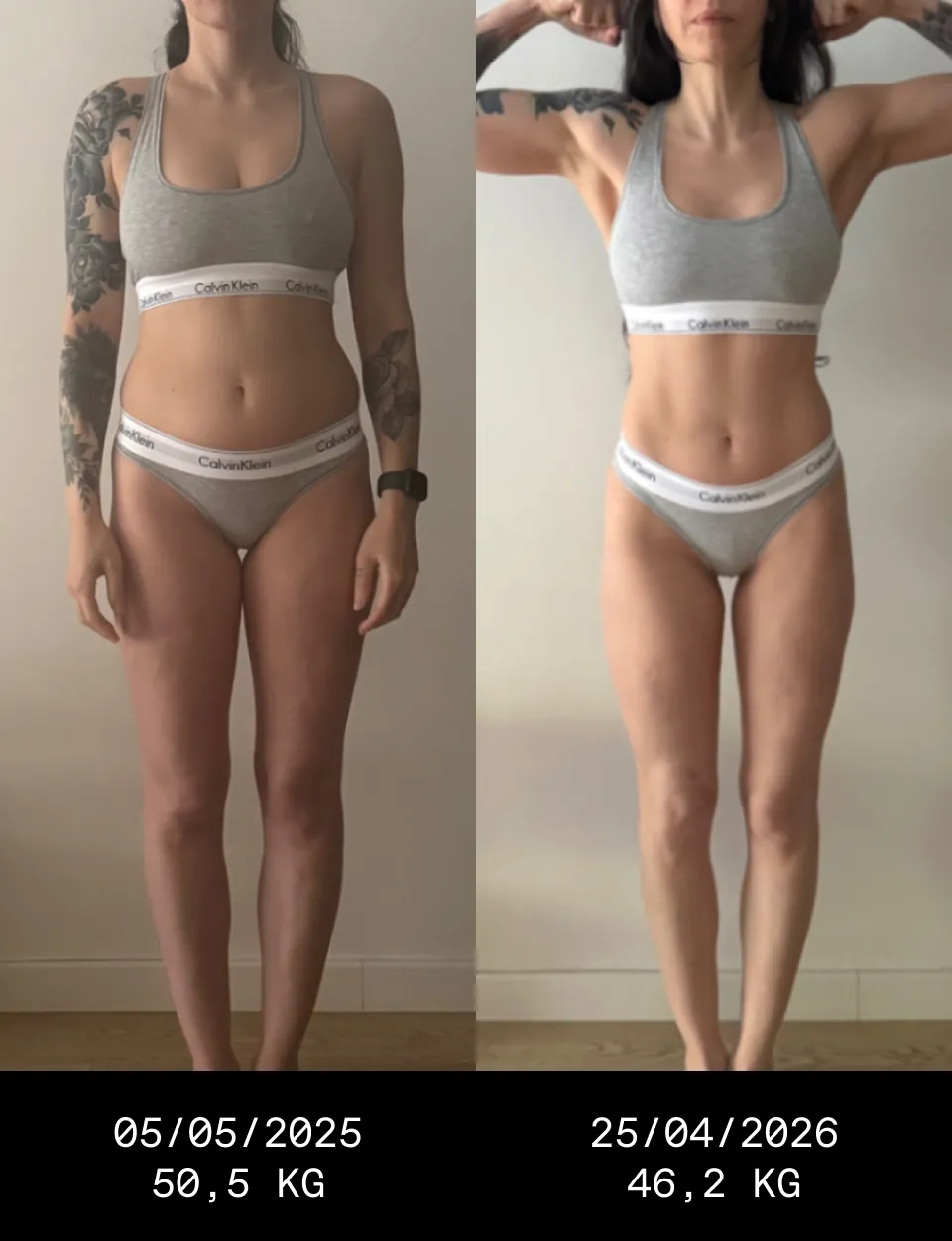 Transformation physique d'une femme de 30 ans ayant une hypothyroïdie de Hashimoto. 