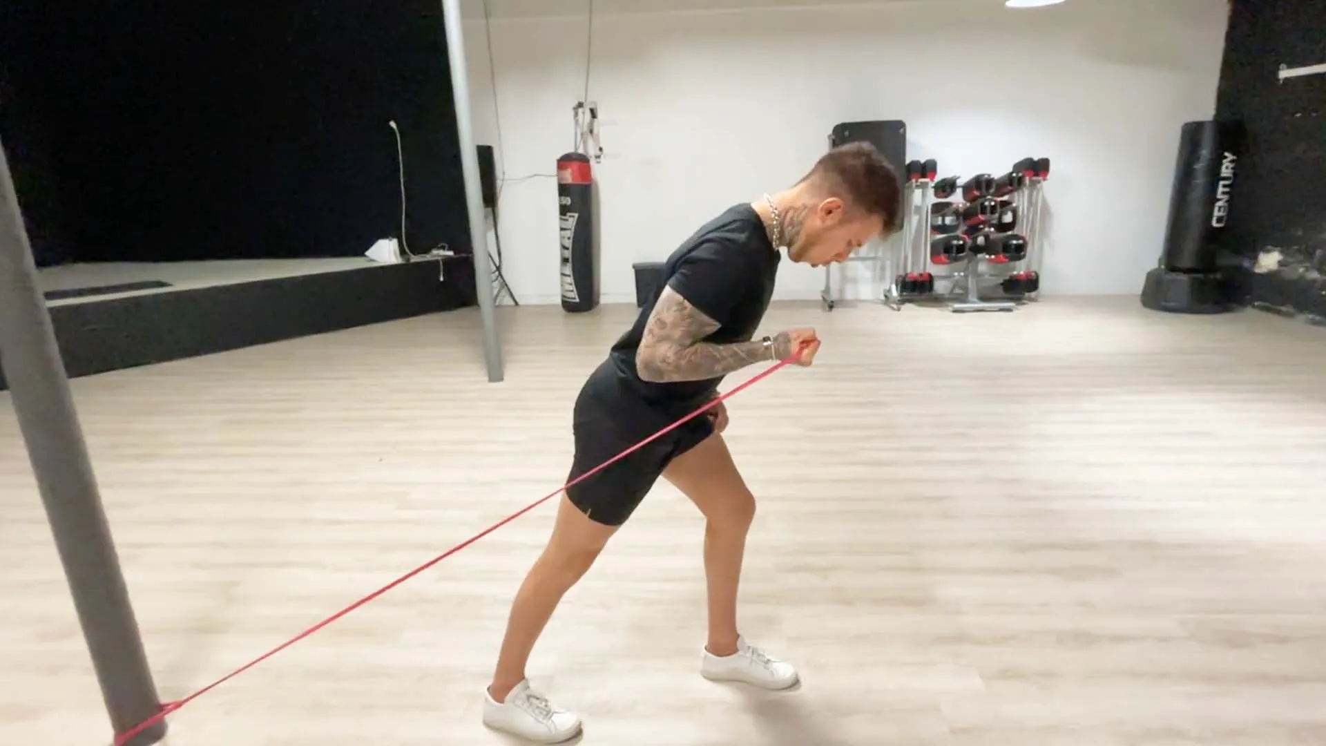 Bayesian curl avec élastique.