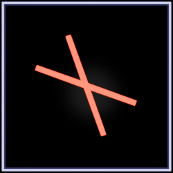 Icone croix bouton