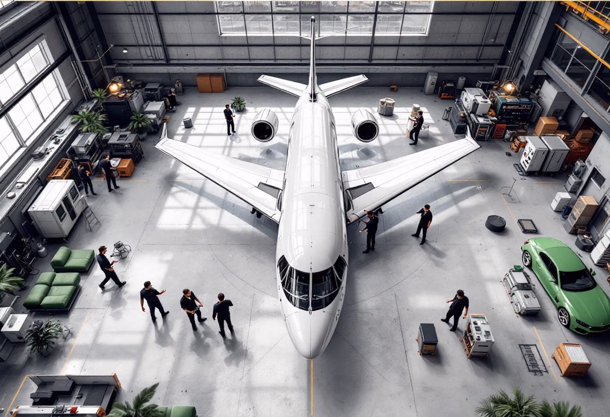 image of service facilities (for an aviation service)