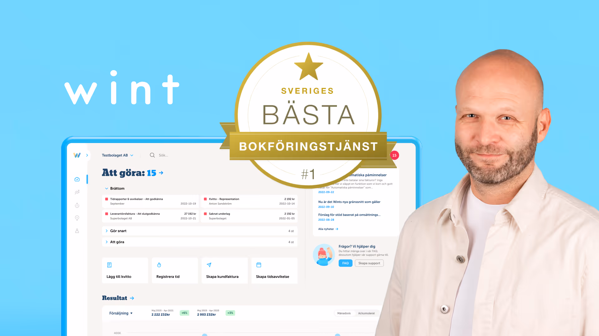 Wint är Sveriges bästa bokföringstjänst | Wint