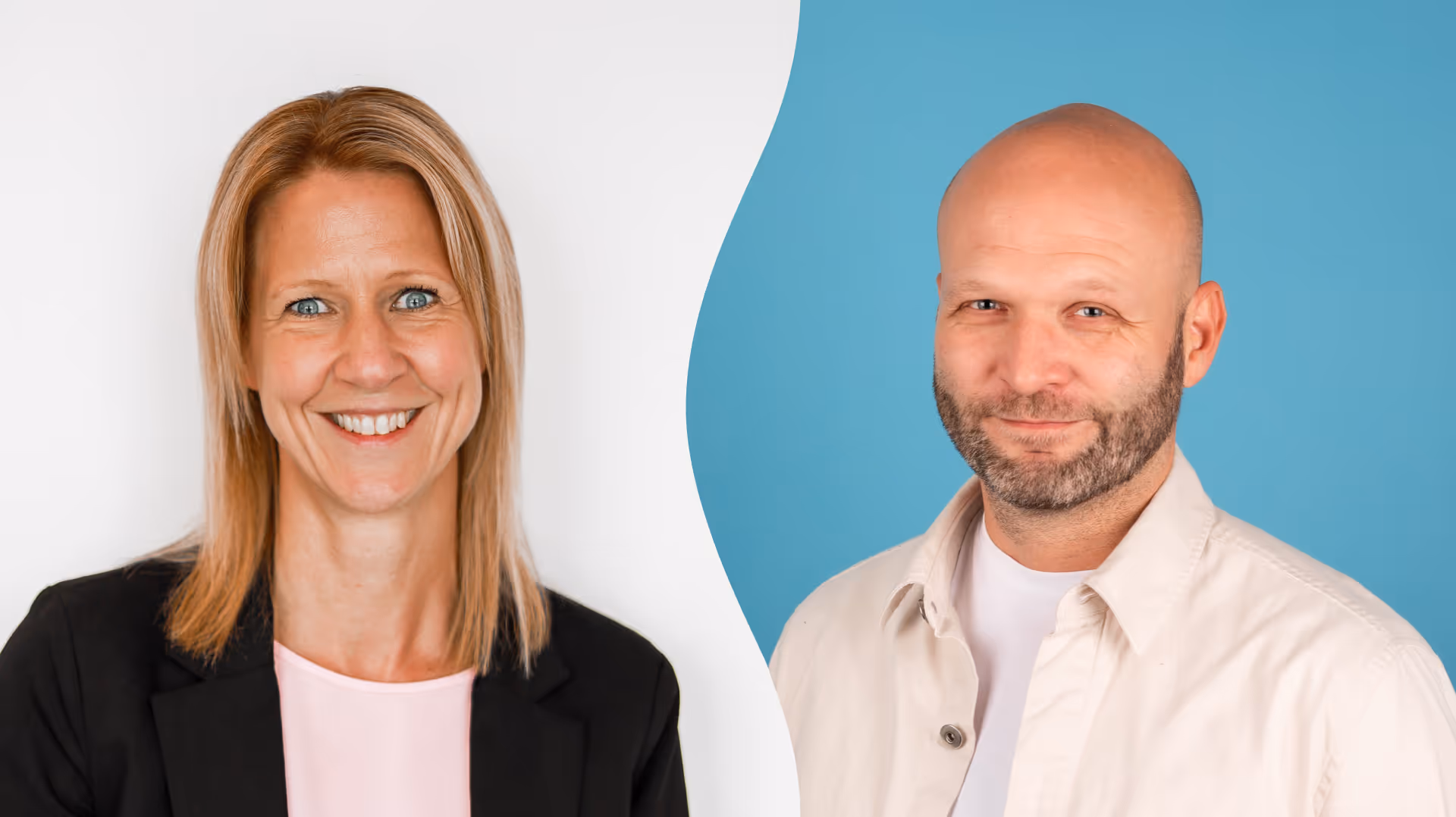 Maria Hedvall, VD på USC One Economy och Daniel Johansson, VD på Wint