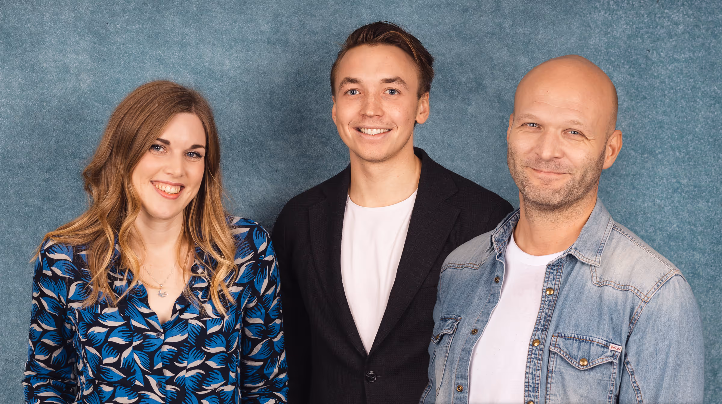 Designteam Åsa Hellman, Anton Sandström & VD Daniel Johansson